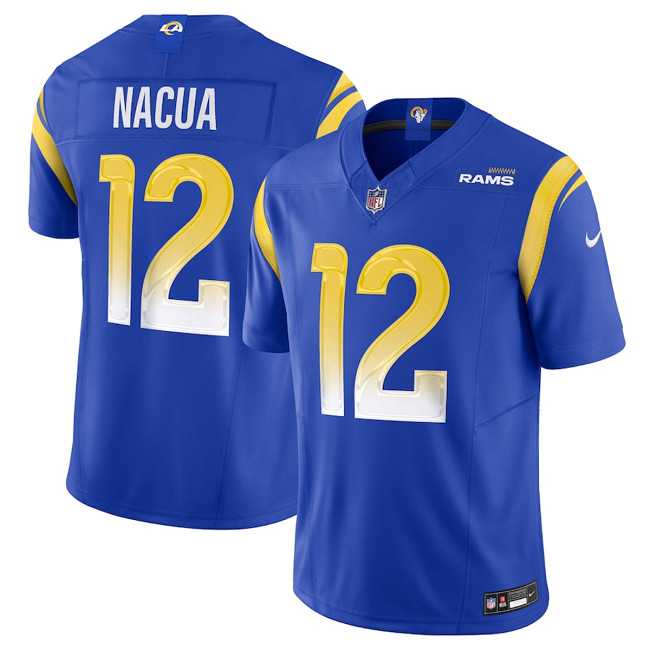 Womens Los Angeles Rams #12 Puka Nacua Blue 2024 F.U.S.E. Vapor Untouchable Stitched Jersey Dzhi